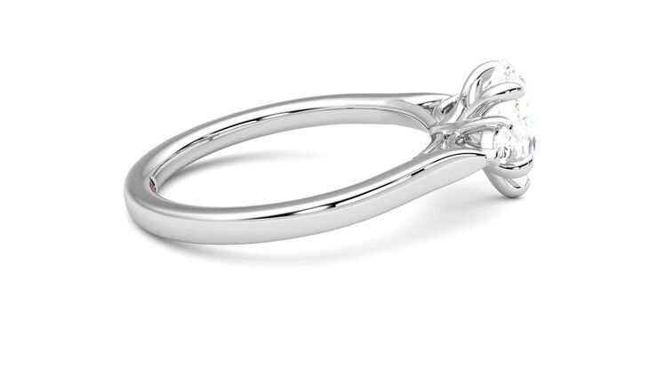 Taylor & Hart Faith Pear Engagement Ring 360 degree image 10