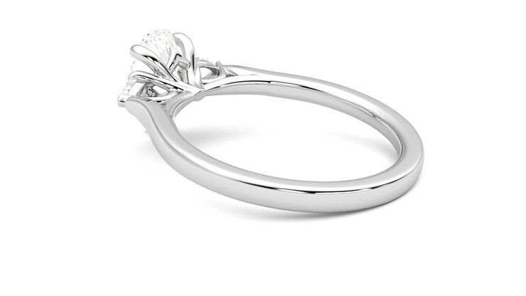 Taylor & Hart Faith Pear Engagement Ring 360 degree image 18