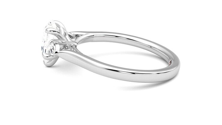 Taylor & Hart Faith Pear Engagement Ring 360 degree image 20