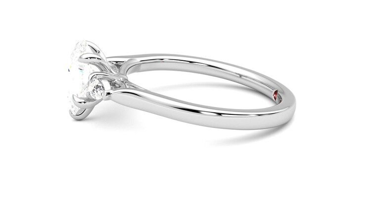 Taylor & Hart Faith Pear Engagement Ring 360 degree image 21