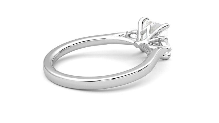 Taylor & Hart Faith Princess Engagement Ring 360 degree image 12