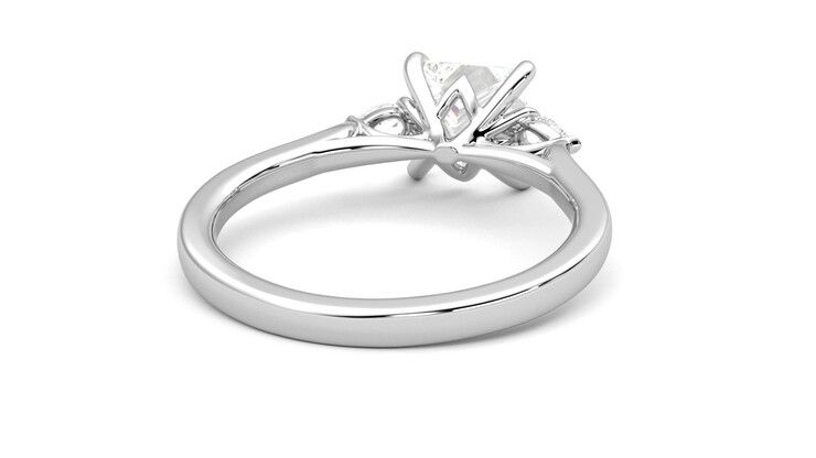 Taylor & Hart Faith Princess Engagement Ring 360 degree image 14