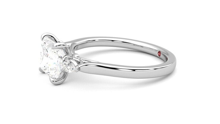 Taylor & Hart Faith Princess Engagement Ring 360 degree image 22