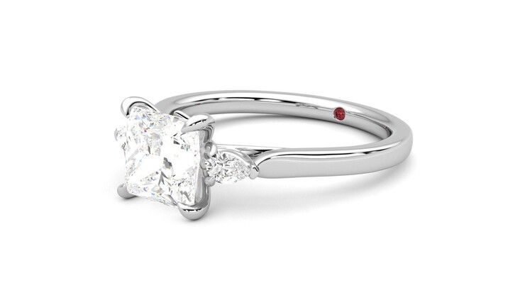 Taylor & Hart Faith Princess Engagement Ring 360 degree image 24