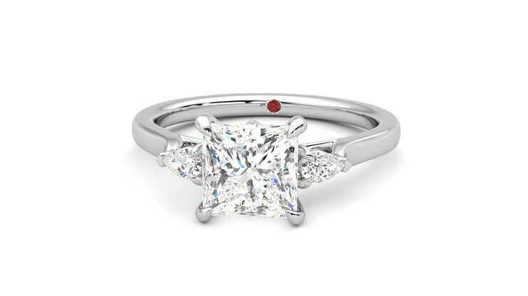 Taylor & Hart Faith Princess Engagement Ring 360 degree image 28