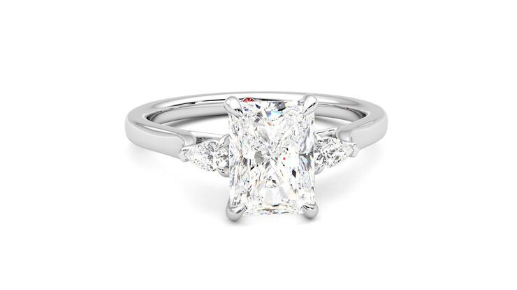 Taylor & Hart Faith Radiant Engagement Ring 360 degree image 2