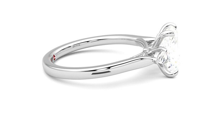 Taylor & Hart Faith Radiant Engagement Ring 360 degree image 9