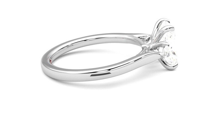 Taylor & Hart Faith Radiant Engagement Ring 360 degree image 10