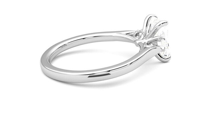 Taylor & Hart Faith Radiant Engagement Ring 360 degree image 11