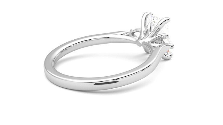 Taylor & Hart Faith Radiant Engagement Ring 360 degree image 12