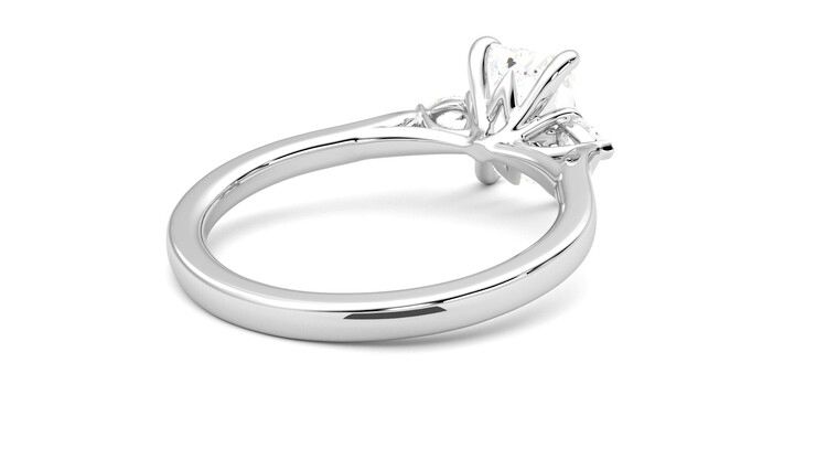 Taylor & Hart Faith Radiant Engagement Ring 360 degree image 13