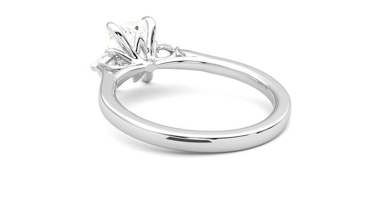 Taylor & Hart Faith Radiant Engagement Ring 360 degree image 17