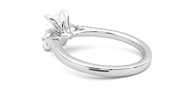 Taylor & Hart Faith Radiant Engagement Ring 360 degree image 18