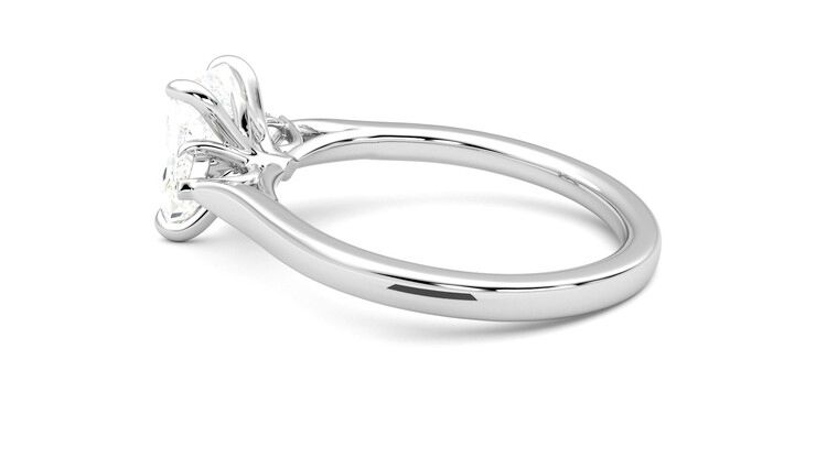 Taylor & Hart Faith Radiant Engagement Ring 360 degree image 19