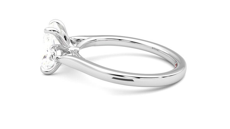 Taylor & Hart Faith Radiant Engagement Ring 360 degree image 20