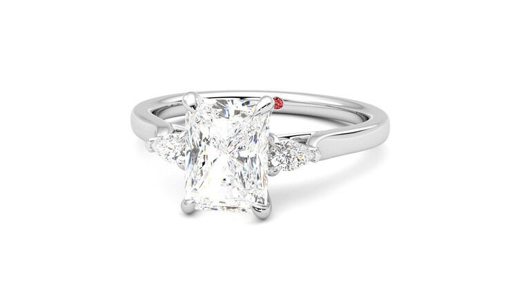 Taylor & Hart Faith Radiant Engagement Ring 360 degree image 27