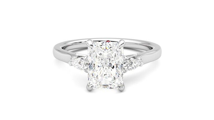 Taylor & Hart Faith Radiant Engagement Ring 360 degree image 29