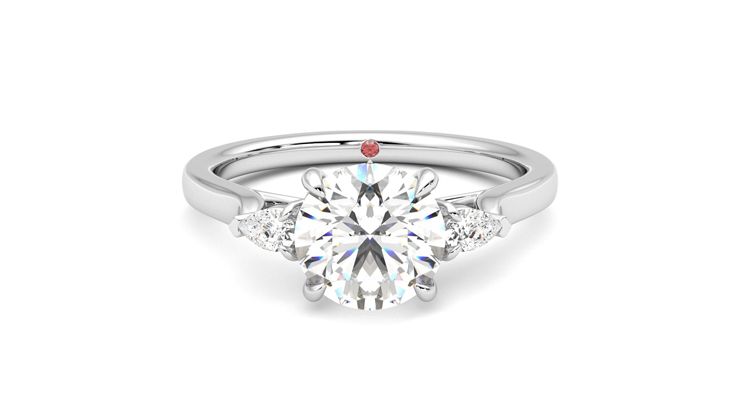 Taylor & Hart Faith Round Engagement Ring 360 degree image 0