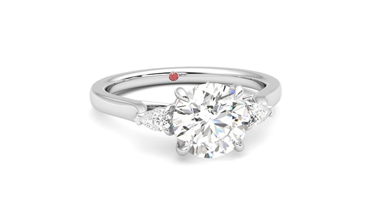 Taylor & Hart Faith Round Engagement Ring 360 degree image 3