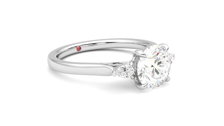 Taylor & Hart Faith Round Engagement Ring 360 degree image 6