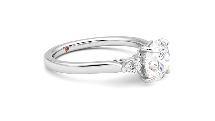 Taylor & Hart Faith Round Engagement Ring 360 degree image 7