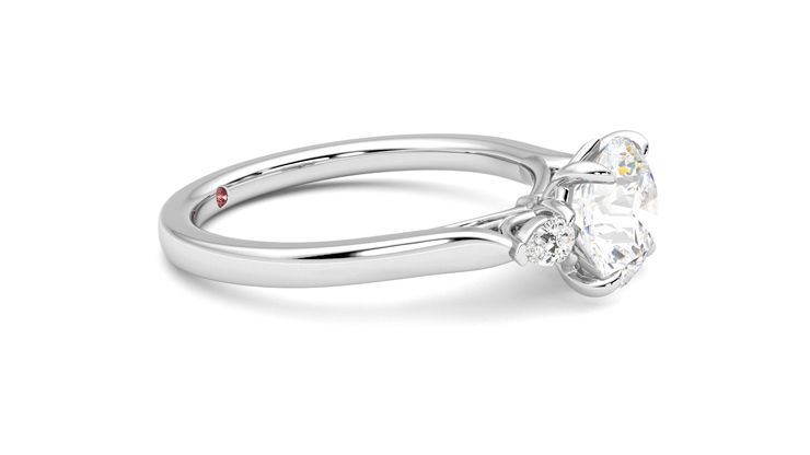 Taylor & Hart Faith Round Engagement Ring 360 degree image 8