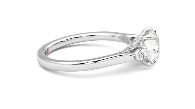 Taylor & Hart Faith Round Engagement Ring 360 degree image 9