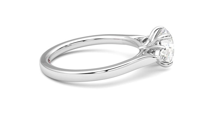 Taylor & Hart Faith Round Engagement Ring 360 degree image 10