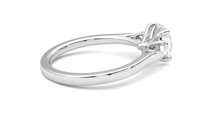 Taylor & Hart Faith Round Engagement Ring 360 degree image 11