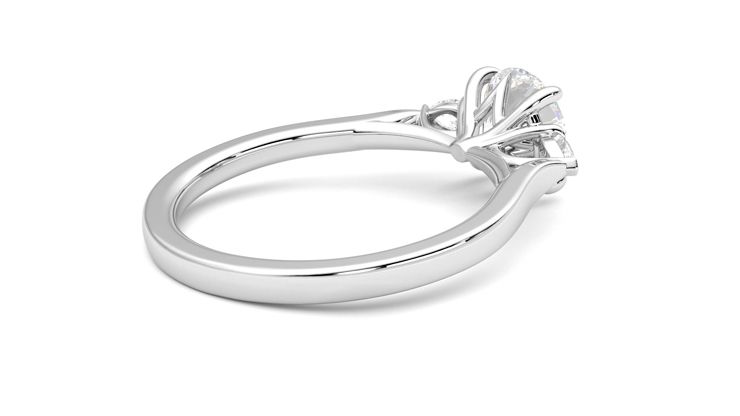 Taylor & Hart Faith Round Engagement Ring 360 degree image 12