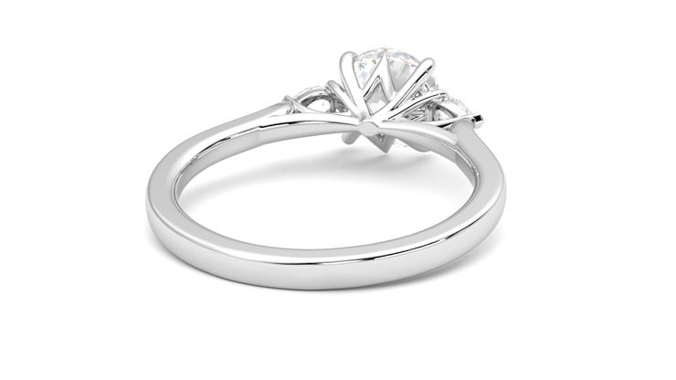 Taylor & Hart Faith Round Engagement Ring 360 degree image 14