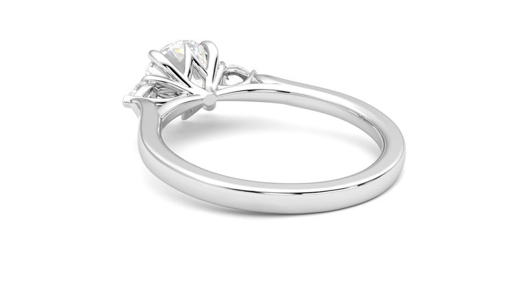 Taylor & Hart Faith Round Engagement Ring 360 degree image 17