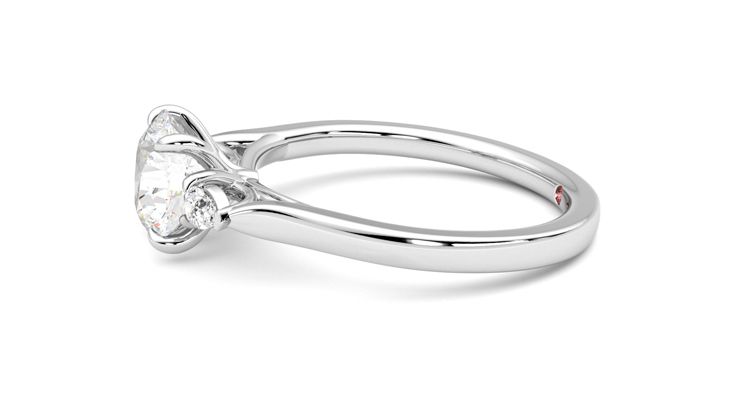 Taylor & Hart Faith Round Engagement Ring 360 degree image 21