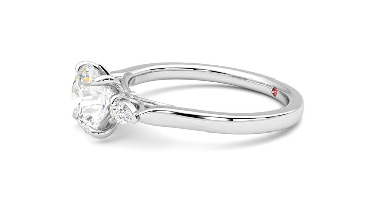 Taylor & Hart Faith Round Engagement Ring 360 degree image 22