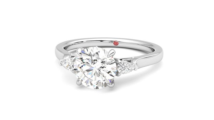 Taylor & Hart Faith Round Engagement Ring 360 degree image 27