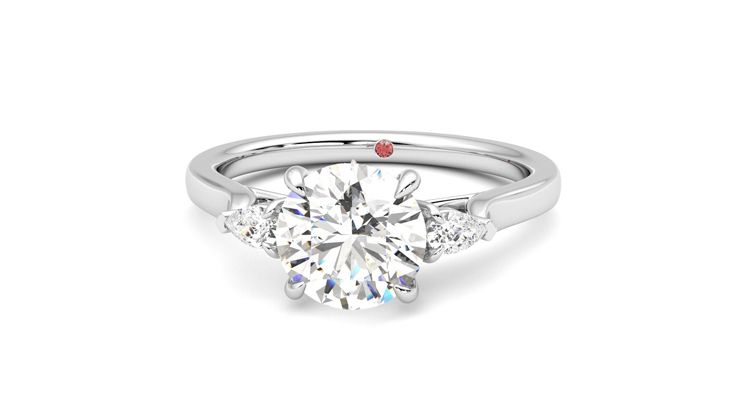 Taylor & Hart Faith Round Engagement Ring 360 degree image 28