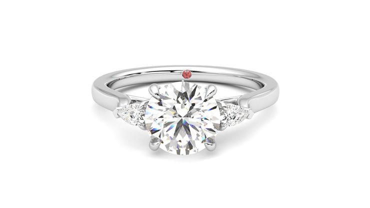 Taylor & Hart Faith Round Engagement Ring 360 degree image 29