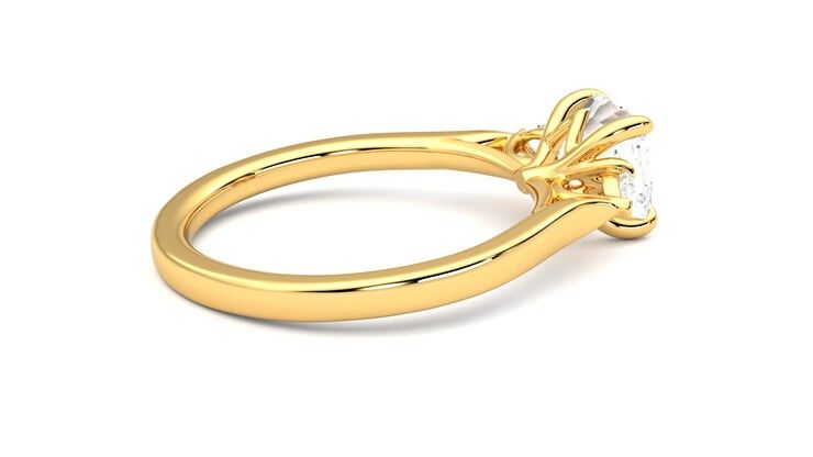 Taylor & Hart Faith Asscher Engagement Ring 360 degree image 11