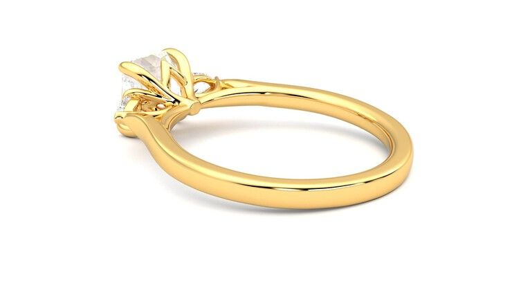 Taylor & Hart Faith Asscher Engagement Ring 360 degree image 18