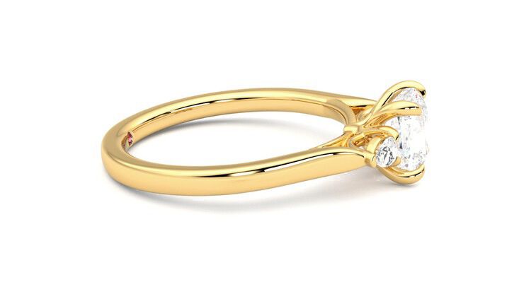 Taylor & Hart Faith Cushion Engagement Ring 360 degree image 9