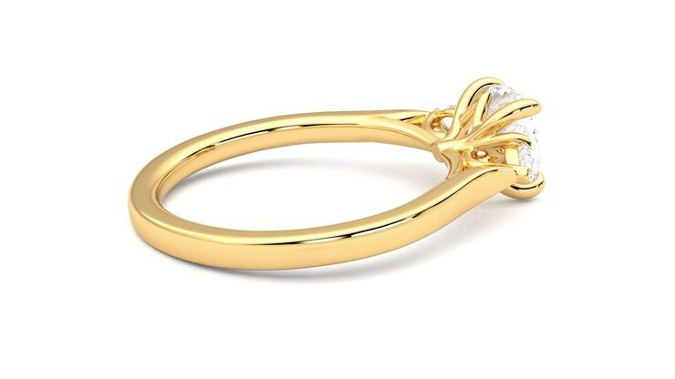 Taylor & Hart Faith Cushion Engagement Ring 360 degree image 11