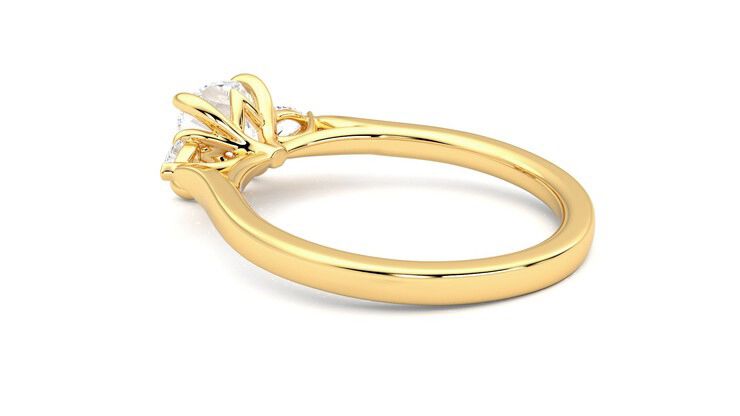 Taylor & Hart Faith Cushion Engagement Ring 360 degree image 18
