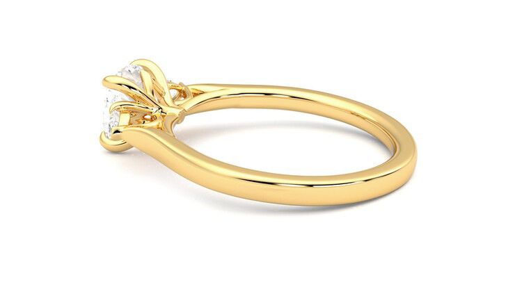 Taylor & Hart Faith Cushion Engagement Ring 360 degree image 19