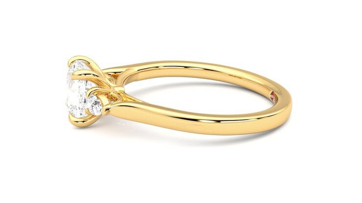 Taylor & Hart Faith Cushion Engagement Ring 360 degree image 21