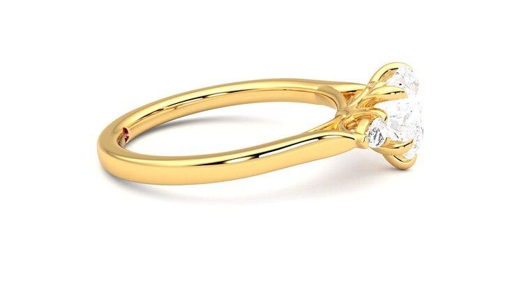 Taylor & Hart Faith Heart Engagement Ring 360 degree image 9