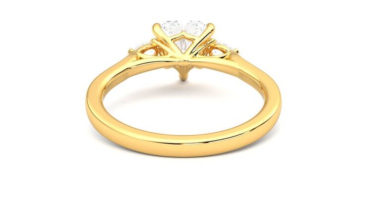 Taylor & Hart Faith Heart Engagement Ring 360 degree image 15