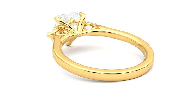 Taylor & Hart Faith Heart Engagement Ring 360 degree image 17