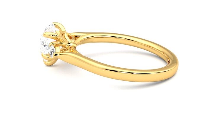 Taylor & Hart Faith Heart Engagement Ring 360 degree image 20