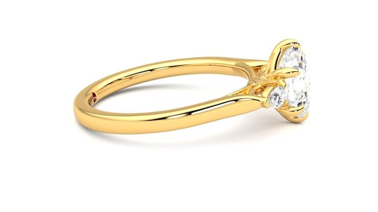 Taylor & Hart Faith Hexagonal Engagement Ring 360 degree image 9