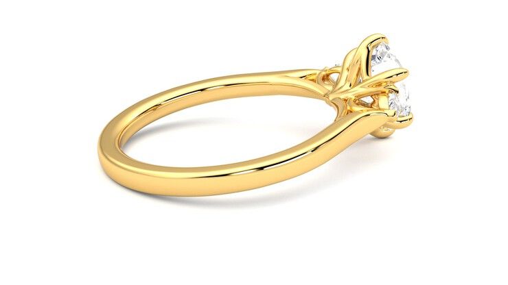 Taylor & Hart Faith Hexagonal Engagement Ring 360 degree image 11